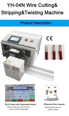 YH-04N Automatische dubbele draad snijden strippen draaimachine voor 40 kg koperdraad