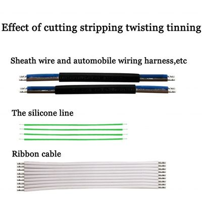 Multifunktioneel draad gesneden strook Twist Tinning Machine voor het snijden Lengte 8mm-99999mm
