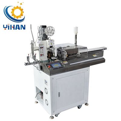 Volledig automatische draad afstrippen, draaien, dompelen, blik en automatische terminalcrimping machine