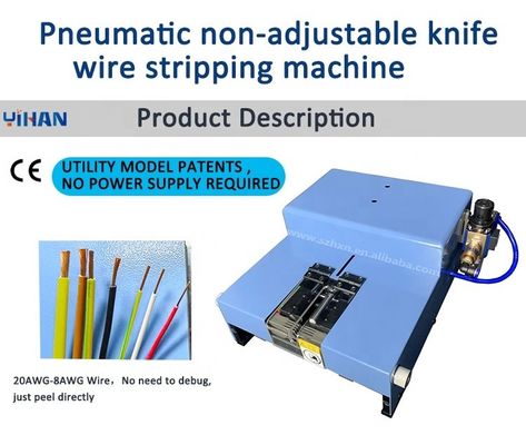 400*370*200mm Stripper voor Multi-Core Draad Pneumatische Peeling Machine SEO Friendly