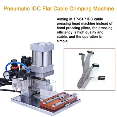 Verstelbare IDC platte kabelverbindingscrimpmachine 2P-64P On-line ondersteuning en crimp