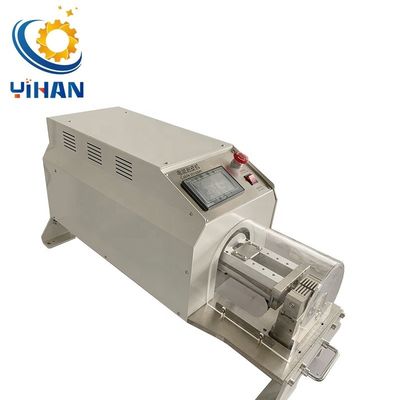 Semi-automatische roterende coaxiale kabel draad stripping machine peeling methode roterende peeling