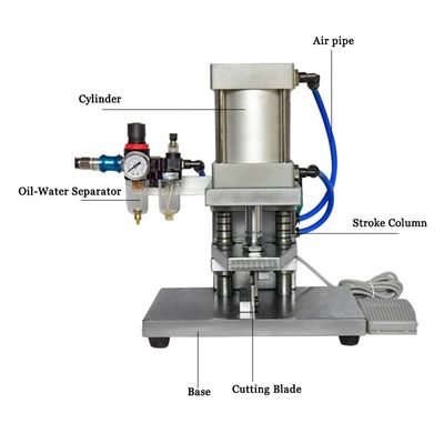 Pneumatische grote vierkant kabel draad snijmachine voor 10-150MM2 BVR draad 50 slag