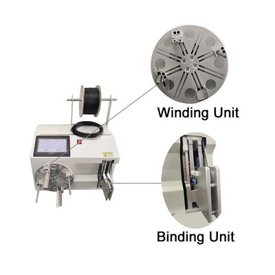 Elektrische motor koperdraad spoel Wikkeling en bindmachine rond de cirkel diameter
