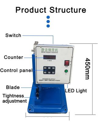2 mm-8 mm Mute Copper Belt Crimping Machine voor koptelefoonkabelverbinding en datalijn