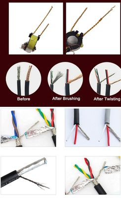 YH-N100 Shielded Wire Twisting Machine Cable Twister voor 5-60mm Twisted Wire Length