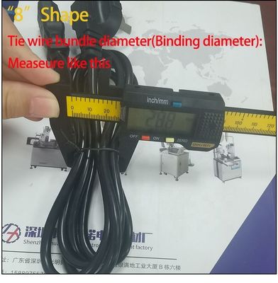 120-200 mm bindlengte USB-kabel spoelen en wikkelen machine met verstelbare diameter