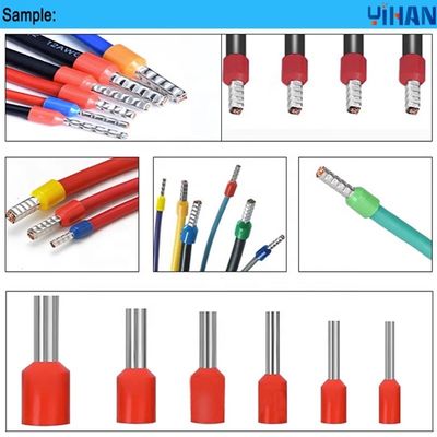 Compacte buisvormige terminalferrule strip Twist Crimp-apparatuur voor harde kabel 0,5-4 mm2