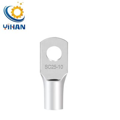 Elektrische draadverbinding met met tin bekleed koperbuis, compressie-kabel-lugs, ferrule