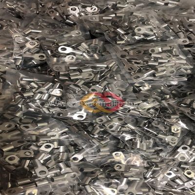 Elektrische draadverbinding met met tin bekleed koperbuis, compressie-kabel-lugs, ferrule
